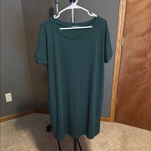 Staccato Dark Green Dress